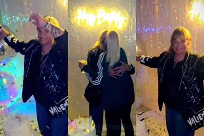 Claudia Valenzuela celebró su cumpleaños y compartió un momento especial con Wanda Nara (Foto: Captura de video / Instagram @luisperdomo)