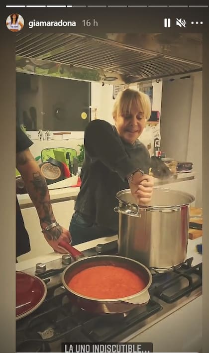 Claudia Villafañe, apasionada de la cocina