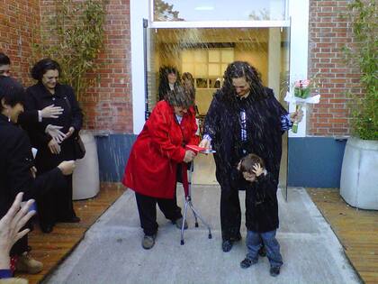 Claudia y Mercedes el día de su casamiento