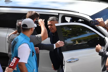 Claudio Chiqui Tapia, al llegar a la declaración indagatoria