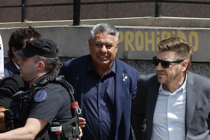 Claudio "Chiqui" Tapia, el 12 de marzo pasado, cuando declaró en indagatoria por la causa de presunta evasión fiscal