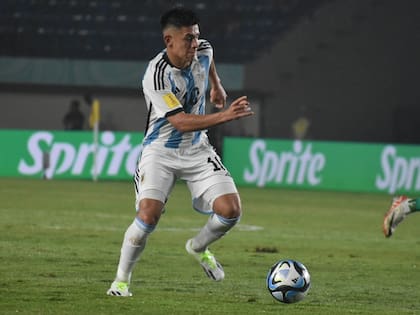 Claudio Echeverri será uno de los referentes de la selección argentina en el Sudamericano Sub 20