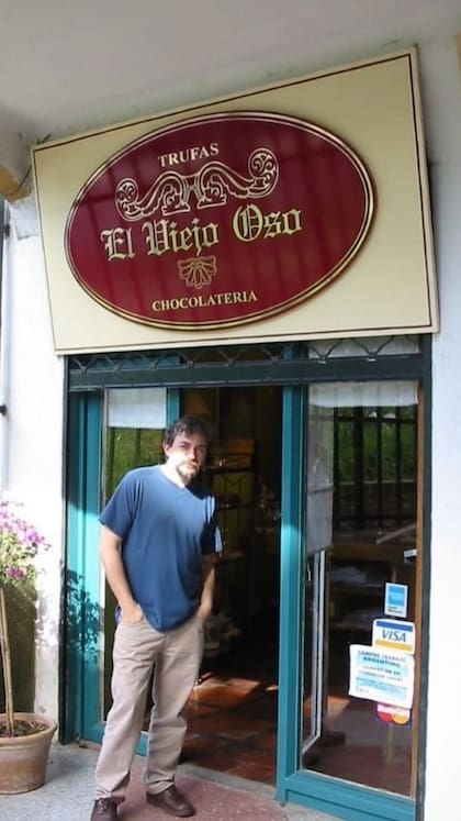 Claudio en el primer local de La Lucila