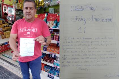 Claudio Páez y la carta que recibió