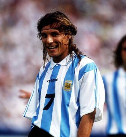 Claudio Paul Caniggia, cuando jugaba en la Selección