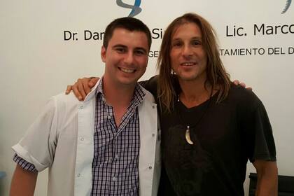 Claudio Paul con Marcos Parabúe