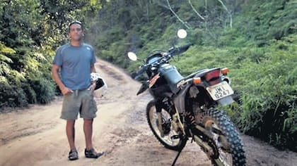 Claudio Prada, en una imagen familiar en Brasil, donde había escondido la fatal carga de droga