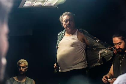 Claudio Rissi, en una escena rodada en el viejo penal de Caseros