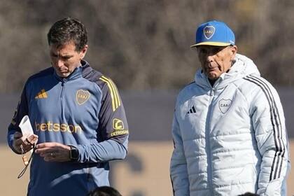 Claudio Úbeda, cuando asistía a Miguel Ángel Russo en su ciclo en Boca