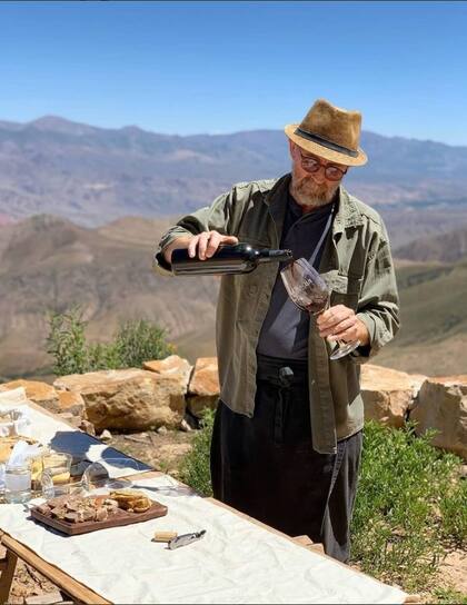 Claudio Zucchino en las altura de Mina Moya, Uquía