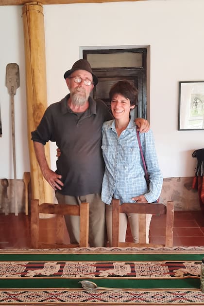 Claudio Zucchino y su mujer Inés, son anfitriones en la posada VIñas de Uquía.