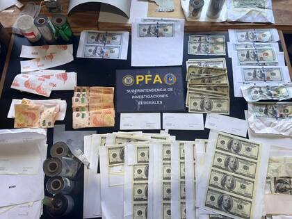 Clausuraron una imprenta de dólares falsos