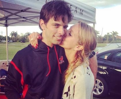 Clemente Zavaleta (h,) y su esposa Isabelle Strom