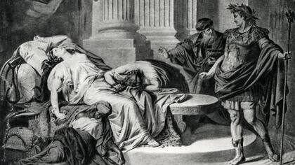 Cleopatra se quitó la vida para evitar ser usada como trofeo de victoria por Augusto.