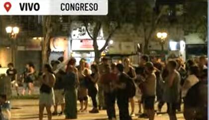 Clima de calma en las inmediaciones del Congreso tras los disturbios