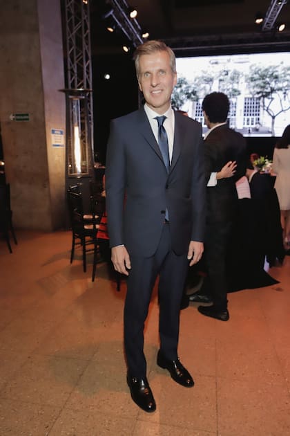 El economista Martín Redrado llegó sin su novia, Lulu Sanguinetti.