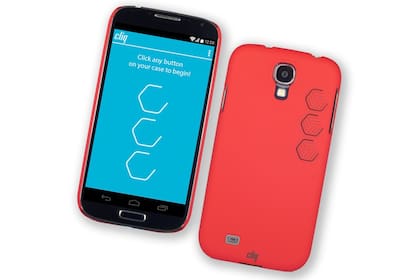Cliq es una funda para el smartphone con botones en la espalda