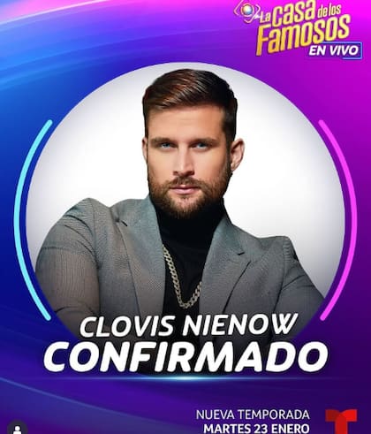 Clovis Nienow fue uno de los participantes de La Casa de los Famosos 4 (Telemundo)