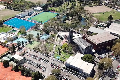Vista aérea de parte de las 17 hectáreas del Club Ciudad