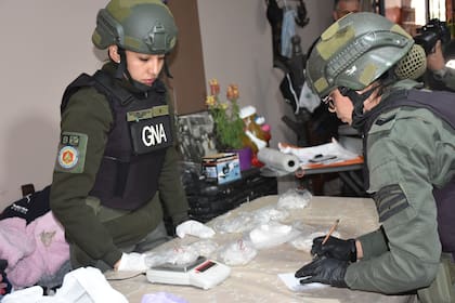 Cocaína incautada por Gendarmería Nacional