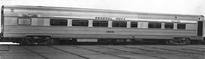 Coche utilizado durante el viaje inaugural de El Marplatense del Ferrocarril General Roca a la ciudad de Mar del Plata en noviembre de 1951.