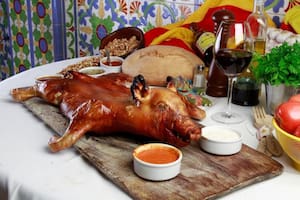 Cochinillo tradicional de Navidad