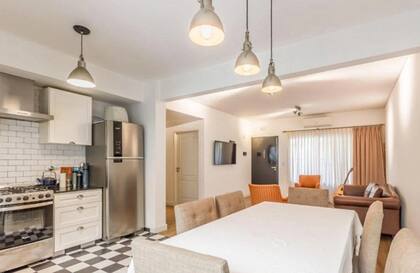 Cocina integrada al living comedor