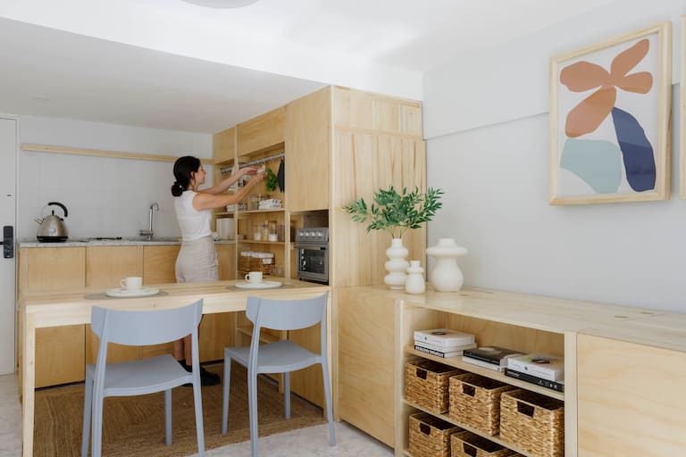 cocina Madera natural