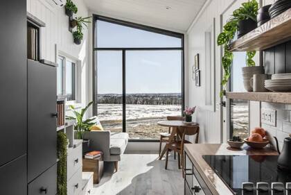 Cocina y living están integrados