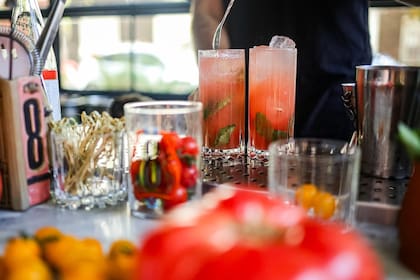 Cocktails elaborados a base de tomate