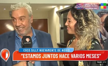Coco Sily y su novia, Chimi Meza, dieron una entrevista juntos (Foto: Captura de TV / América)