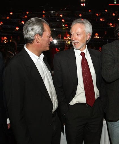 Coetzee y Auster, en una de sus escasas fotografías juntos, durante la inauguración, en 2008, del Festival de Cine de Estoril, en Portugal.