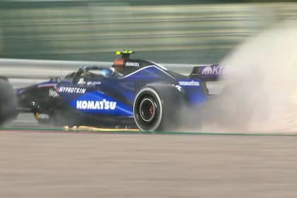 Colapinto, durante la práctica libre para el GP de Qatar