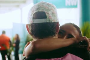 El tierno video de Colapinto con Maia Reficco tras la clasificación para la sprint de Miami