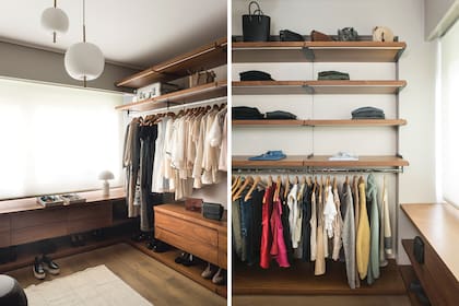 Colgantes ‘Apple’ chica y grande (Baires Iluminación). Alfombra (Elementos Argentinos).