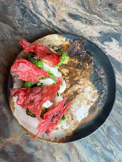 Coliflor, uchucuta y achiote, novedad en Olluco.