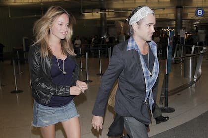 Collin Farrell junto a la actriz Alicja Bachleda-Curús, con quien tuvo a su hijo menor