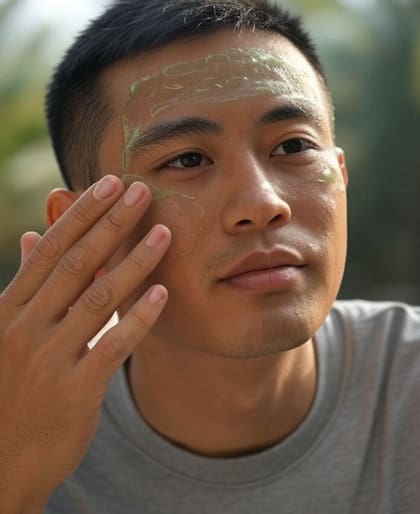 Colocar aloe vera da una sensación refrescante en el rostro (Foto: Grok)