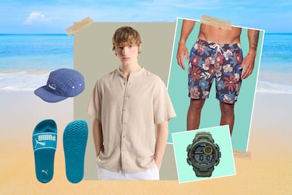 Colores neutros y un estampado de alto contraste, una opción siempre infalible.