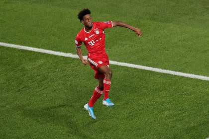 Coman, autor del gol del título: con un gran cabezazo estampó el 1-0 para Bayern en Lisboa