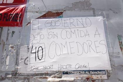 Comedor de La Dignidad en el barrio de Parque Chacabuco.