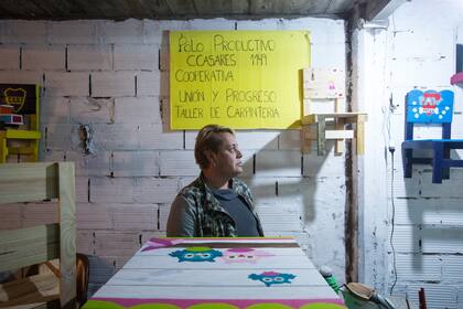 Juana Barreiro, coordinadora de carpintería