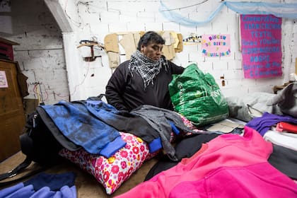 Angie Quiróz, coordina las tareas de corte y confección en Rafael Castillo