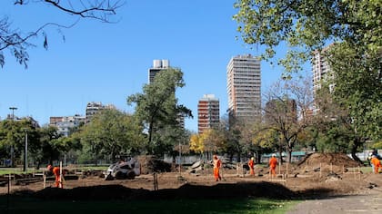 Comenzaron las obras en el Parque Las Heras