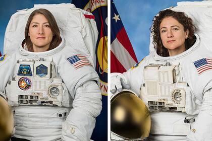 Christina Koch y Jessica Meir.