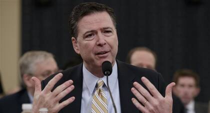 Comey, ayer, ante los legisladores en el Congreso