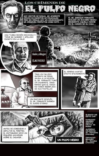 Comic de El pulpo negro.