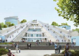 Comienza la construcción del proyecto de MVRDV para la pirámide de Tirana en Albania