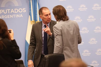 Comisión de presupuesto en diputados. Diego Santilli y Alberto Bengas Lynch nieto