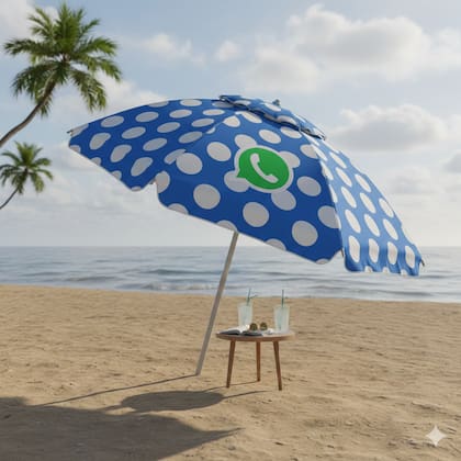 Cómo activar el "modo sombrilla a lunares" de WhatsApp